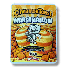 Load image into Gallery viewer, Sprinklez Cinnamon Toast Marshmallow 3.5G Mylar sticker Bags -With stickers and label
