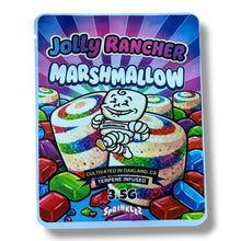 Load image into Gallery viewer, Sprinklez Rainbow Marshmallow 3.5G Mylar sticker Bags -With stickers and label
