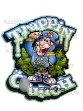 Load image into Gallery viewer, Trappin Crunch cut out Mylar bag 3.5g Captain Crunch Can use for any strain
