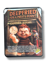 Load image into Gallery viewer, Deep Fried For A Pretty Penny Combo Sticker Mylar Bags | 16oz, 1oz &amp; 3.5g - Black Unicorn Hub
