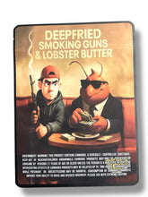 Load image into Gallery viewer, Deep Fried Smoking Guns &amp; Lobster Butter Combo Sticker Mylar Bags | 16oz, 1oz &amp; 3.5g - Black Unicorn Hub
