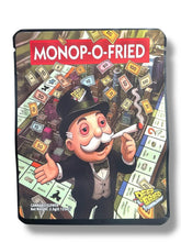 Load image into Gallery viewer, Deep Fried Monop-O-Fried Combo Sticker Mylar Bags | 16oz, 1oz &amp; 3.5g - Black Unicorn Hub
