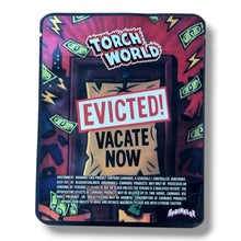 Load image into Gallery viewer, SprinklezTorch World Evicted 3.5G Mylar sticker Bags -With stickers and label
