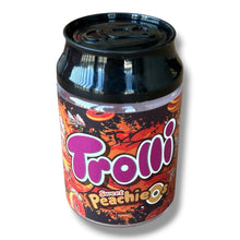 Load image into Gallery viewer, Trolli Sweet Peachieos 3.5g Cans - 8 cans in box
