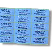 Load image into Gallery viewer, Sprinklez Zero 300 Blackout 3.5G Mylar sticker Bags -With stickers and label
