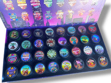 Load image into Gallery viewer, Sprinklez Variety Pack Glass Jars - Varity Pack 32 Flavors in box Empty Jars
