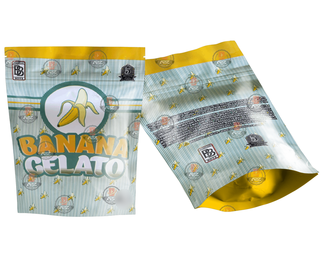 Backpack Boyz Banana Gelato Mylar Bag- 3.5g Packaging Only