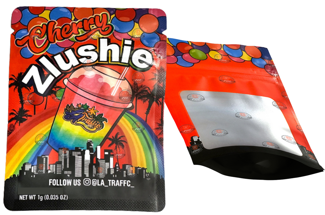 Cherry Zlushie 1 gram Mylar bag Packaging Only- With window