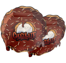 Load image into Gallery viewer, Chocolate Donut cut out Mylar zip lock bag 3.5G
