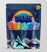 Load image into Gallery viewer, Dark Rainbow Holographic Mylar bag 3.5g - Black Unicorn - Packaging only
