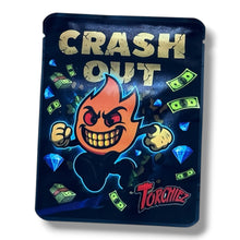 Load image into Gallery viewer, Crash Out Torchiez 3.5G Mylar sticker Bags -With stickers and label
