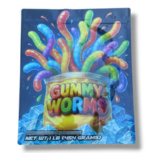 Load image into Gallery viewer, Gummy Worms Pound Bag (Large) 1LBS - 16OZ (454g) Packaging only
