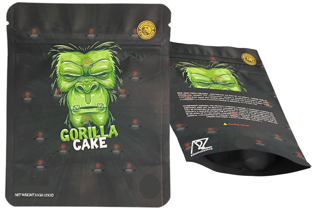 Black Unicorn -Gorilla Cake Neon  Mylar bag 3.5g