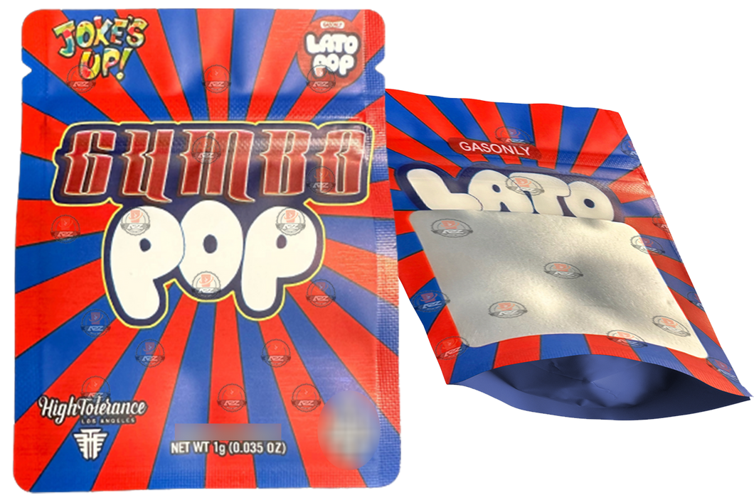 Gumbo POP 1 Gram Mylar bag Lato POP Packaging Only