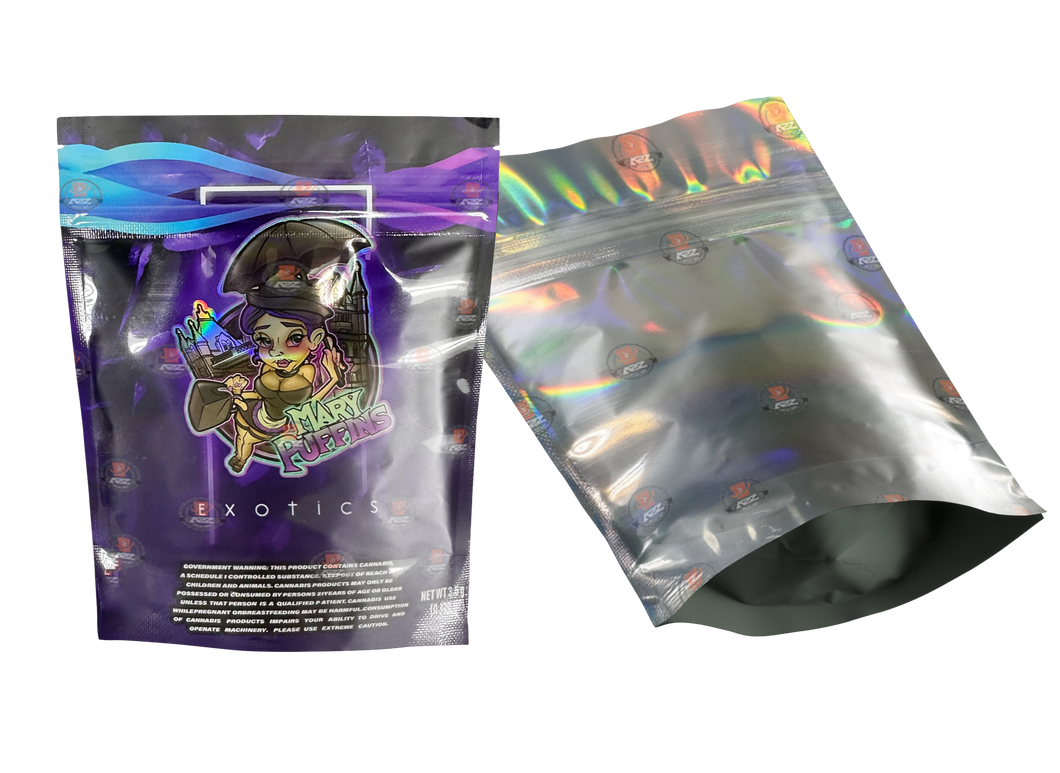 Mary Puffin Mylar bags 3.5g Packaging Only
