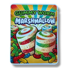 Load image into Gallery viewer, Sprinklez Gummy Worm Marshmallow 3.5G Mylar sticker Bags -With stickers and label
