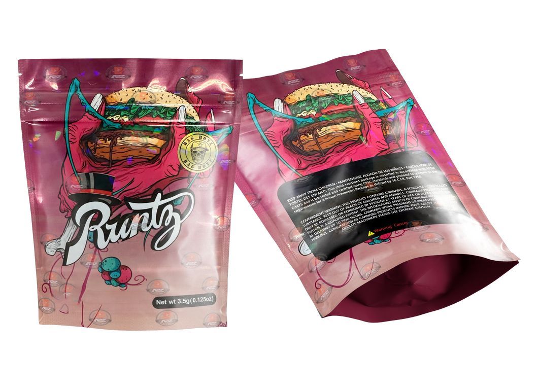 Runtz Burger Mylar Bags 3.5G