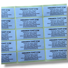 Load image into Gallery viewer, Sprinklez Cinnamon Toast Marshmallow 3.5G Mylar sticker Bags -With stickers and label
