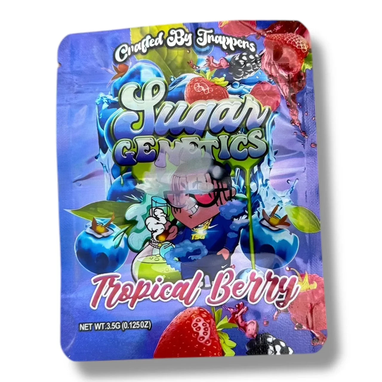 Sugar Genetics Tropical Berry Mylar Bags with Boxes 3.5g Box