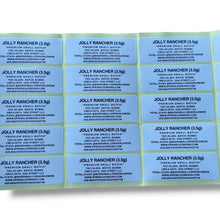Load image into Gallery viewer, Sprinklez Rainbow Marshmallow 3.5G Mylar sticker Bags -With stickers and label
