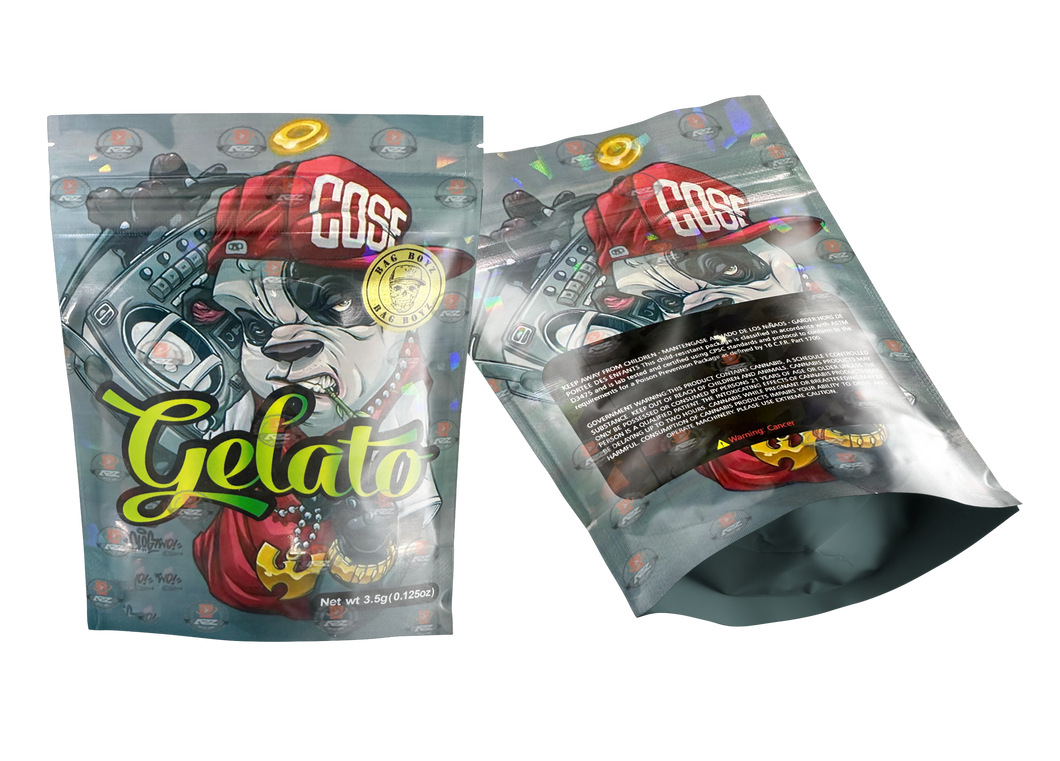 Gelato Mylar bags 3.5g Packaging Only