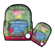 Load image into Gallery viewer, Backpack Boyz Italian Ice cut out Mylar zip lock bag 3.5G
