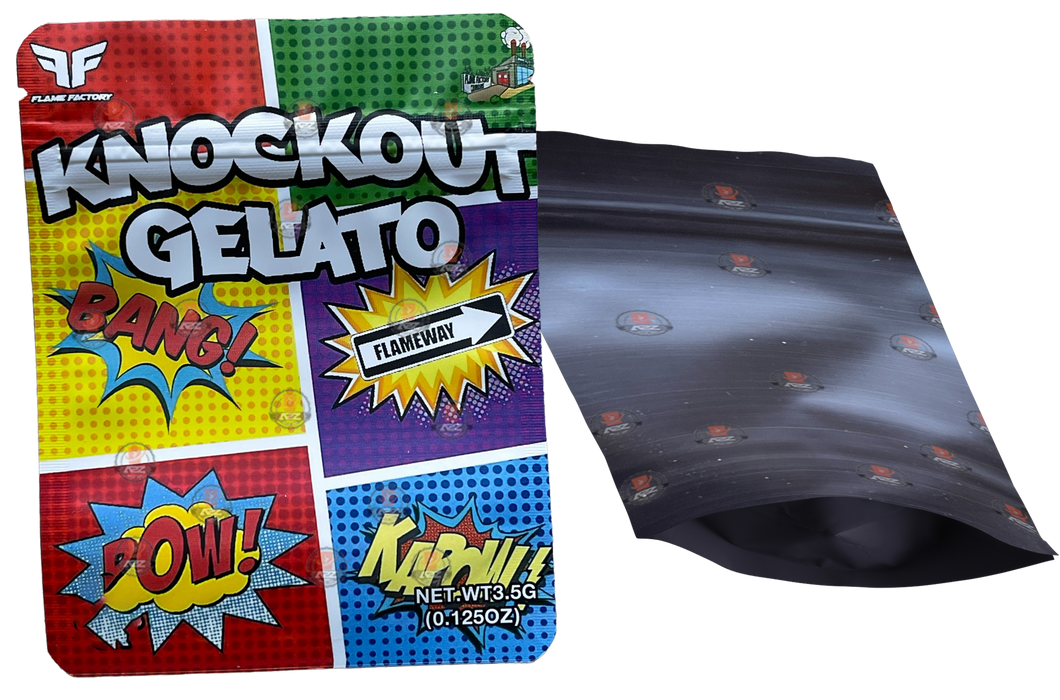 Knockout Gelato Mylar bag 3.5g Packaging Only