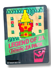 Load image into Gallery viewer, Legend of ZA Zatendo 1 oz holographic mylar bag, front view
