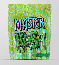 Load image into Gallery viewer, Master Kush Holographic Mylar bag 3.5g - Black Unicorn - Packaging only
