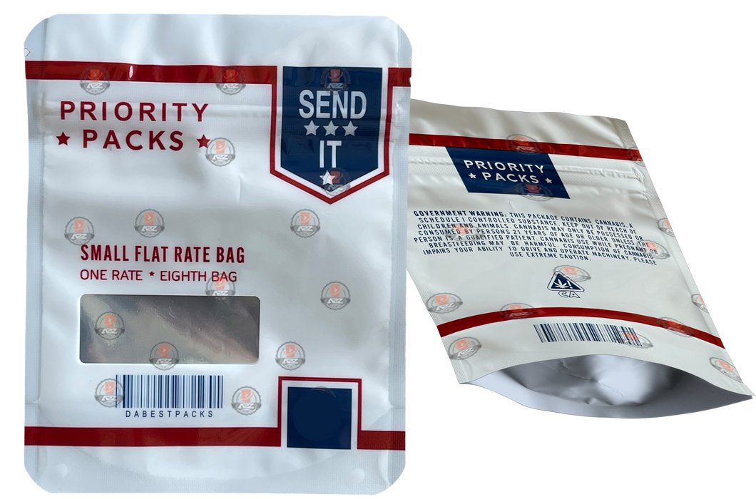 Priority Mylar bag 3.5g Smell Proof Airtight Mylar Bag