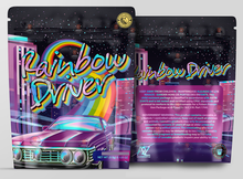 Load image into Gallery viewer, Rainbow Driver Holographic Mylar bag 3.5g - Black Unicorn - Packaging only
