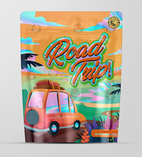 Load image into Gallery viewer, Road Trip Holographic Mylar bag 3.5g - Black Unicorn - Packaging only
