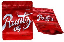 Load image into Gallery viewer, RUNTZ OG RED  Mylar Bags by 3.5 Grams Smell Proof
