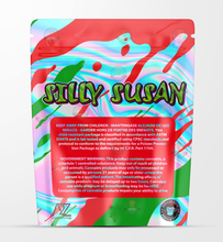 Load image into Gallery viewer, Silly Susan Holographic Mylar bag 3.5g - Black Unicorn - Packaging only
