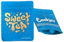 Load image into Gallery viewer, Cookies Sweet Tea Mylar Bags 3.5 Grams Smell Proof Resealable Bags w/ Holographic Authenticity Stickers
