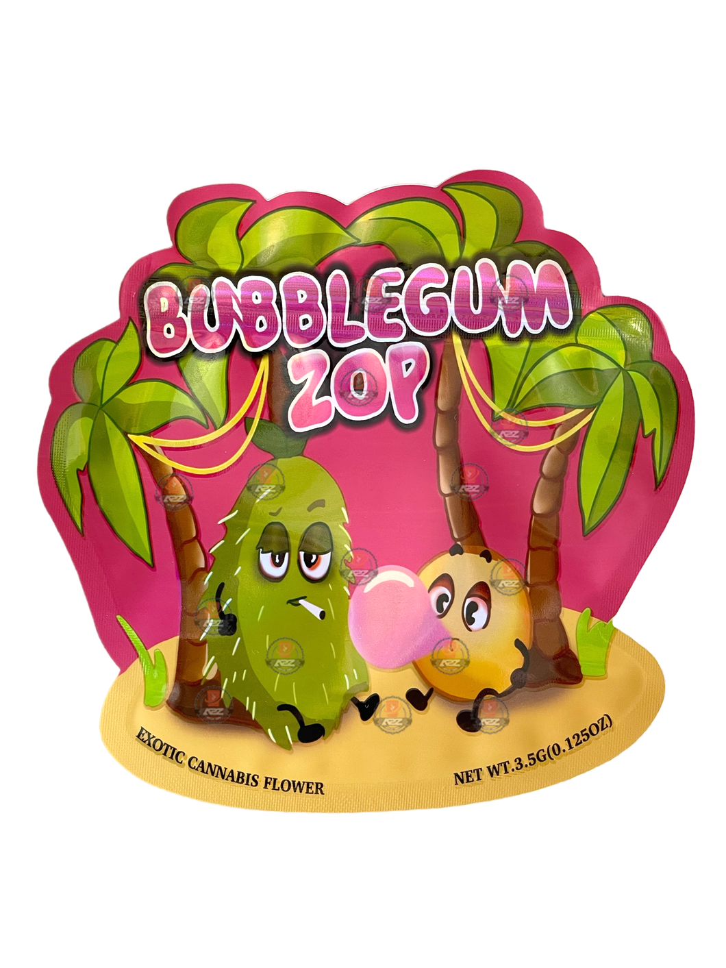 Bubblegum Zop 3.5g Mylar Bag Cut Out-Holographic