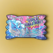 Load image into Gallery viewer, Super Razz Blast 3.5G Mylar Bags- Holographic Packaging only
