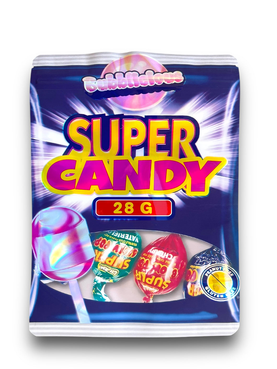 Bubblicious Super Candy 1OZ 28G Mylar Bag (50 Count)