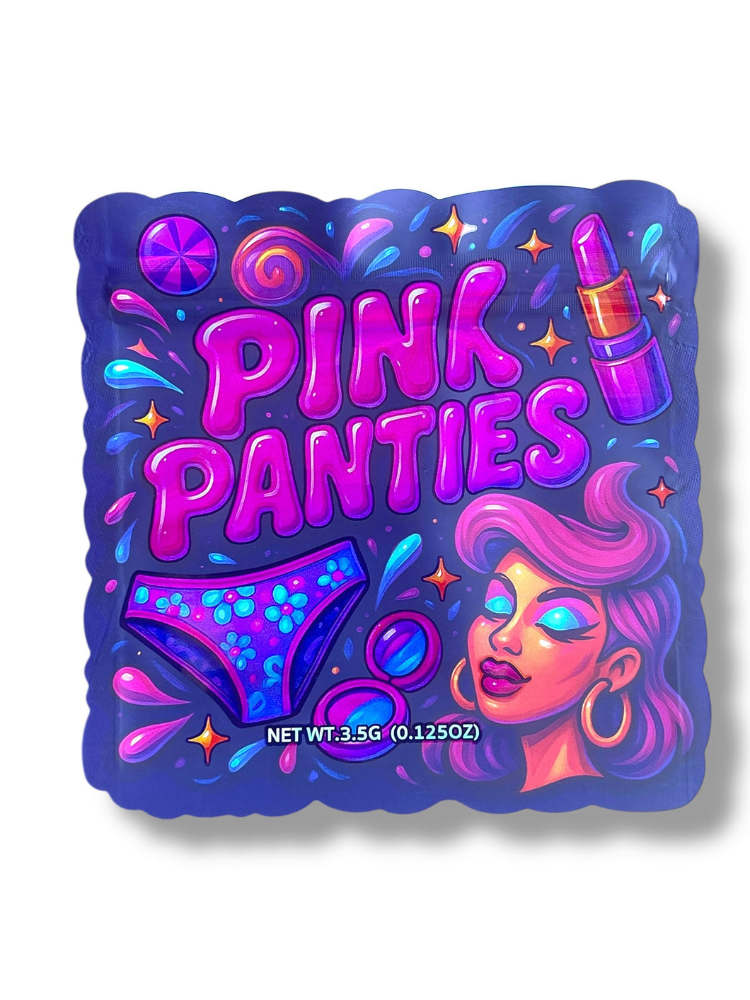 Pink Panties Mylar Bag 3.5g shape bags