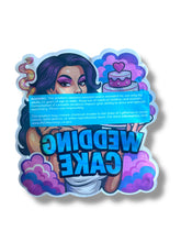 Load image into Gallery viewer, Wedding Cake Mylar Bag 3.5g shape bags
