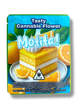 Load image into Gallery viewer, Motita Lemon Cake 3.5G Sticker Mylar Bags (4x5 inch, Zip Lock, Double-Sided)
