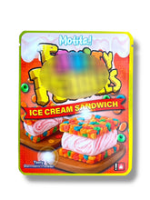 Load image into Gallery viewer, Motita Ice Cream Sandwich 3.5G Sticker Mylar Bag (4x5, Zip Lock)
