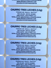 Load image into Gallery viewer, Sprinklez Churro Tres Leaches 3.5G Mylar Bags -With stickers and label
