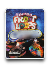 Load image into Gallery viewer, Sprinklez Froot Loops 3.5G Mylar Bags -With stickers and label
