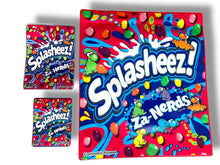 Load image into Gallery viewer, Splasheez Za-Nerds Combo Sticker Mylar Bags | Stand-Up 16oz, 1oz &amp; 3.5g
