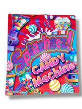 Load image into Gallery viewer, Splasheez Candy Machine Combo Sticker Mylar Bags | Stand-Up 16oz, 1oz &amp; 3.5g
