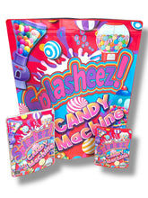 Load image into Gallery viewer, Splasheez Candy Machine Combo Sticker Mylar Bags | Stand-Up 16oz, 1oz &amp; 3.5g
