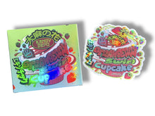 Load image into Gallery viewer, Kandy Depo Strawberry Swirl Cupcake Mylar Bags with Boxes 3.5g Box Packaging Holographic
