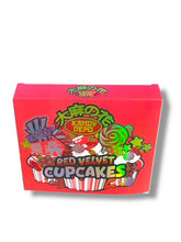 Load image into Gallery viewer, Kandy Depo Red Velvet Cupcakes Mylar Bags with Boxes 3.5g Box Packaging Holographic
