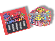 Load image into Gallery viewer, Kandy Depo Red Velvet Cupcakes Mylar Bags with Boxes 3.5g Box Packaging Holographic
